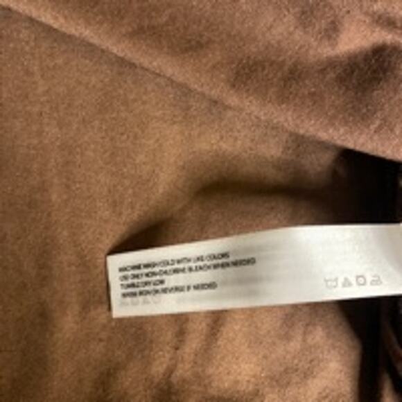 Cafe Aesthetic Embroidered Coffee Shirt Brown Vox Populi Button Up Large - Picture 9 of 10